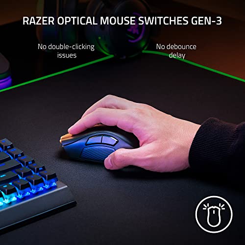 19 Programmable Buttons Wireless MMO Gaming Mouse W667