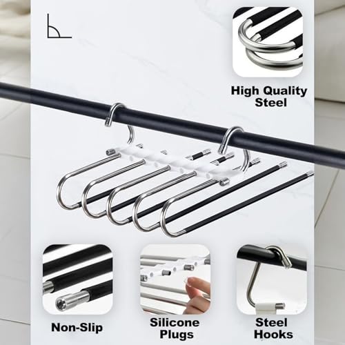 Non Slip Stainless Steel Pants Hanger J9048