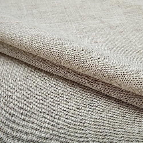 Grommet Linen Blended Sheer Curtains Z972788
