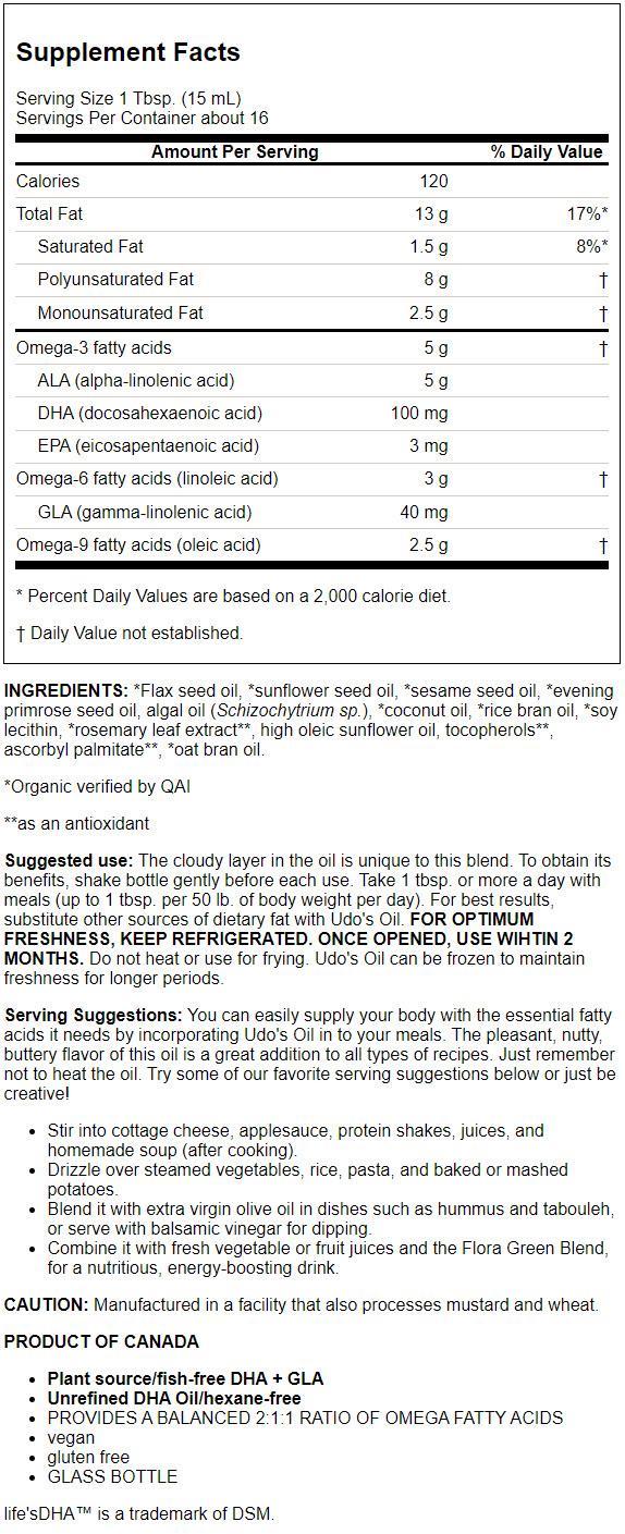 DHA Oil Blend 8.5 Oz A2270