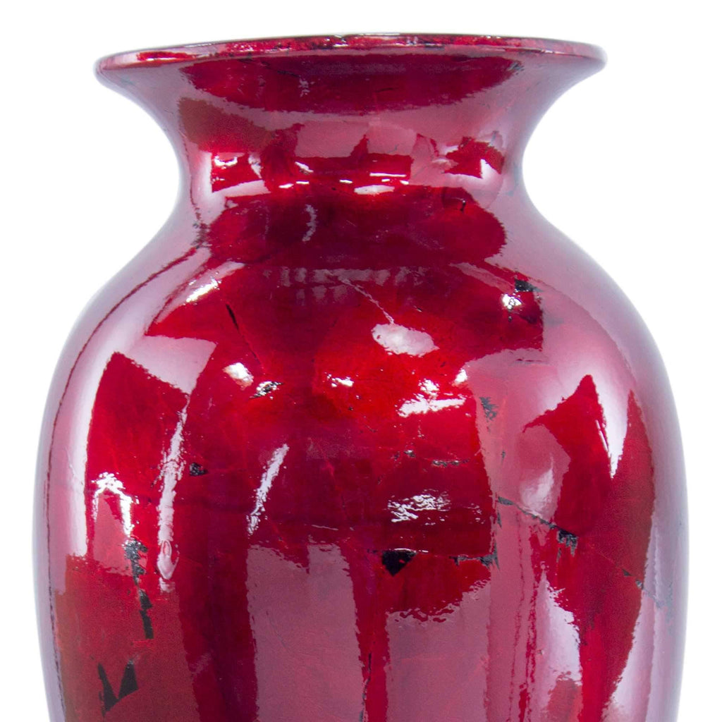 Red and Orange Ceramic Vase M2680