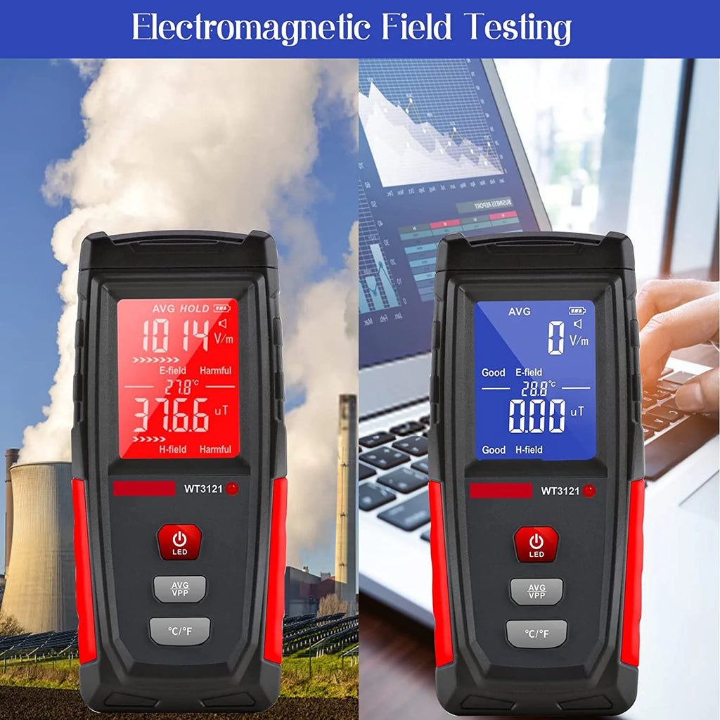 Rechargeable Digital Electromagnetic Field Radiation Detector R5552