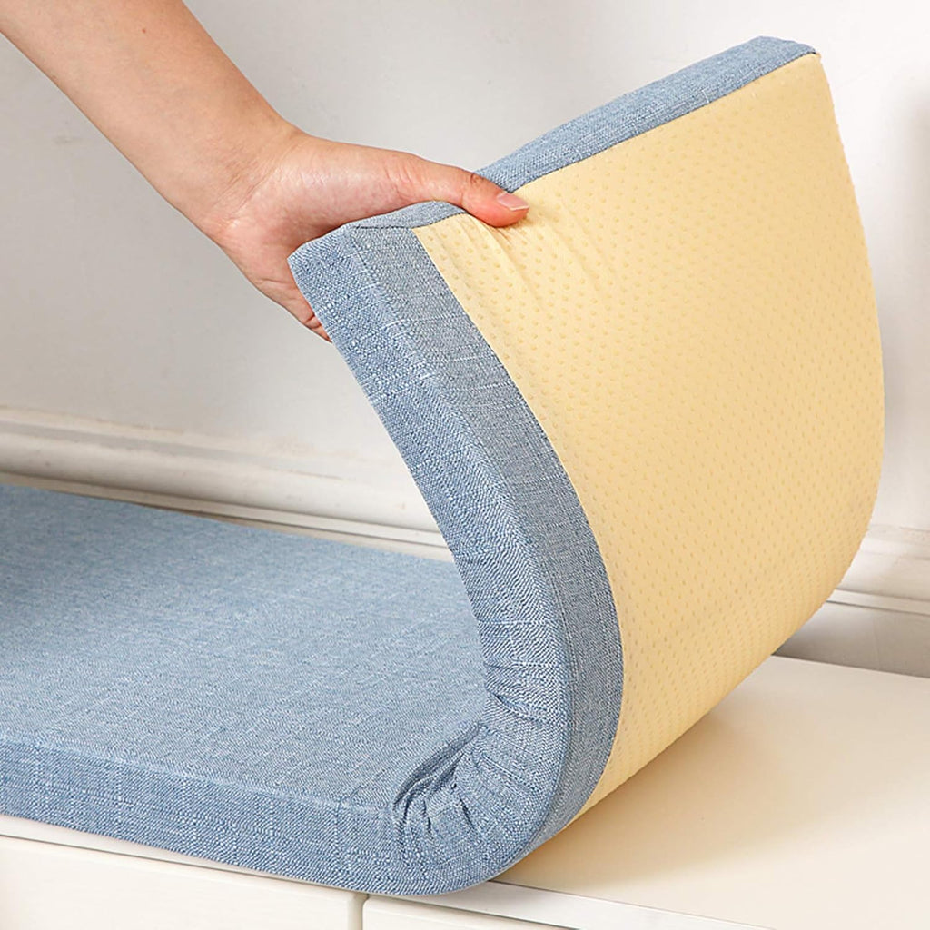 Non-Slip Tufted Padded Foam Rectangle Bench Cushion F421