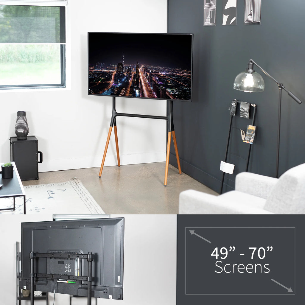 Adjustable Floor TV Stand Mounts 49" to 70" Screens M13489