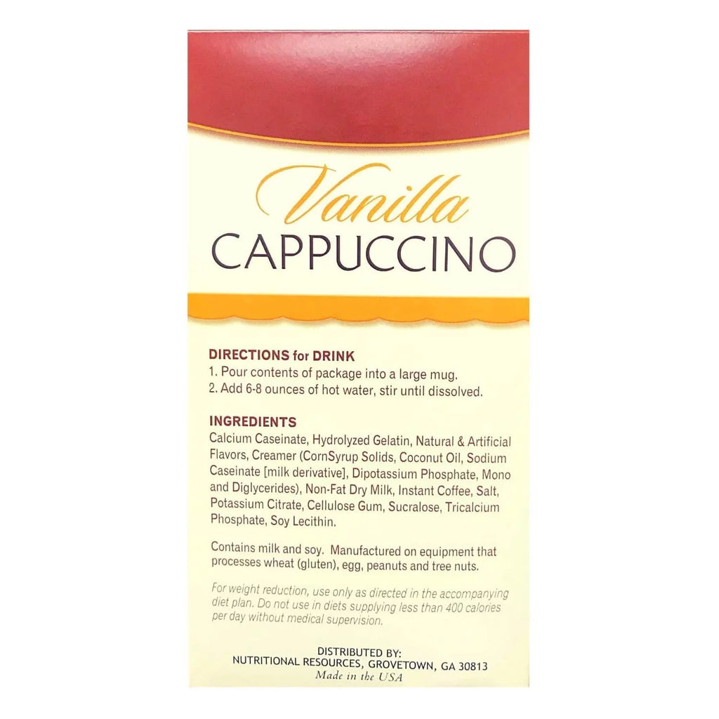 Vanilla Cappuccino 15g Protein Low Calorie Low Carb Low Sugar 7 Servings Per Box 3 Pack H46918