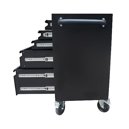15-Drawers Rolling Tool Chest with Wheels Mobile Tool Storage Cabinet with Wooden Top F571630