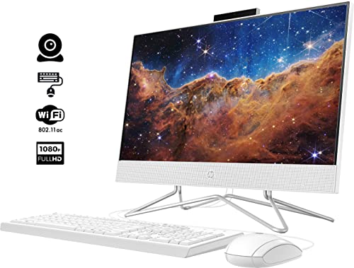 White 21.5" FHD All-in-One Desktop, 8GB RAM, 256GB PCIe SSD O14170