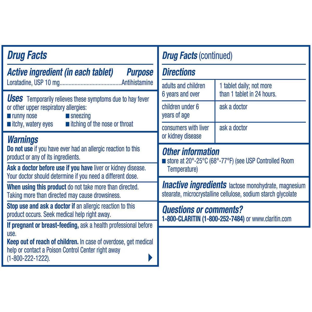 10mg Non-Drowsy 24 Hour 115 Tablets T104