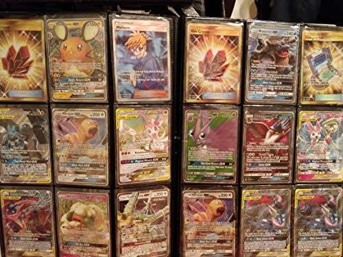 100+ Rainbow Rare Cards Binder Collection with 5 foils T25477