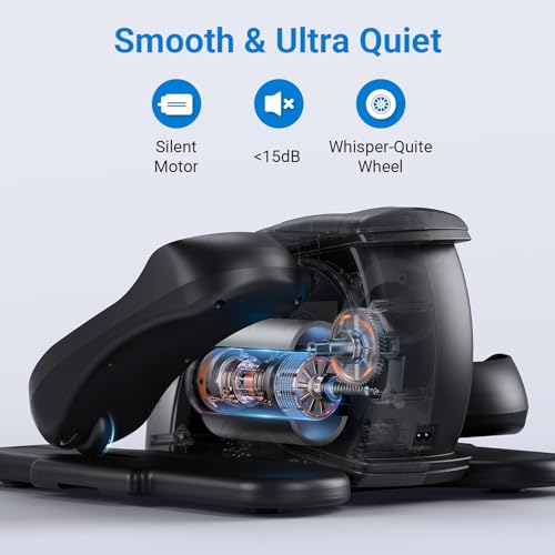 Under Desk Elliptical Machine, Electric Seated Pedal Exerciser with 12 Adjustable Speed & Remote Control H818136
