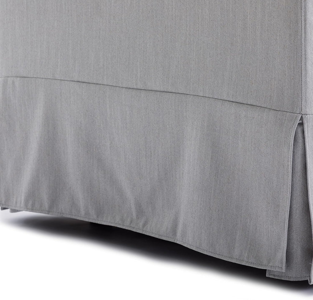 Light Grey Single Seat Module Sofa with 1 Ottoman A24286