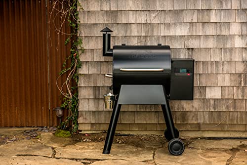 Black Electric Wood Pellet Grill and Smoker with WiFi Y324637