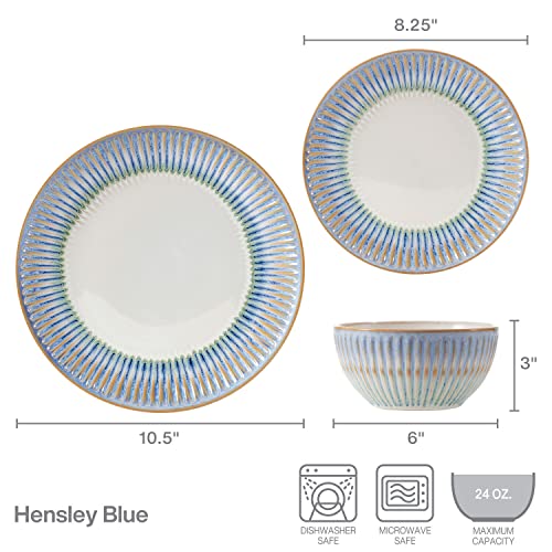 Blue 12 Piece Dinnerware Set D57141