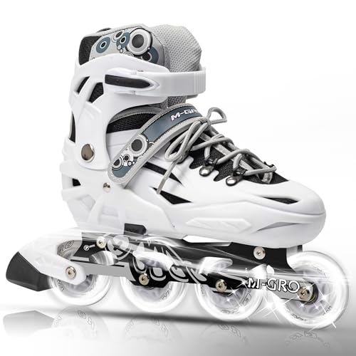 Adjustable Inline Skates with Full Light Up Wheels and Tool I2151