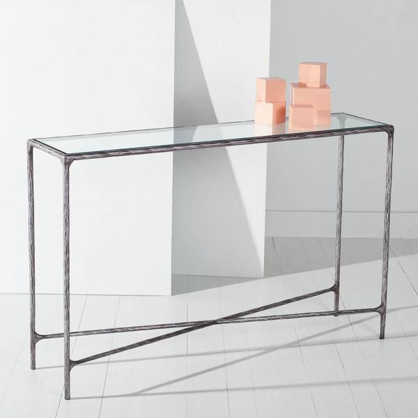 Brass Rectangle Console Table P41781