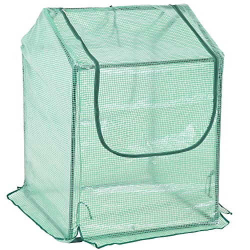 Green 4' x 3' Mini Greenhouse Tent with Steel Tube Frame Y23345