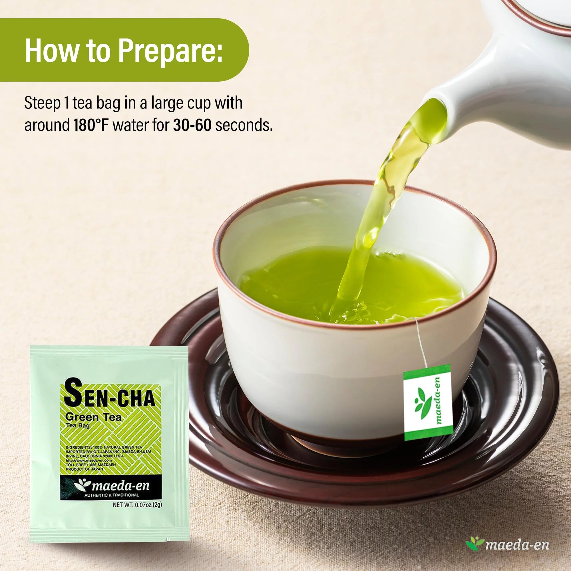 40 Tea Bags Sen-cha Green Tea I2054