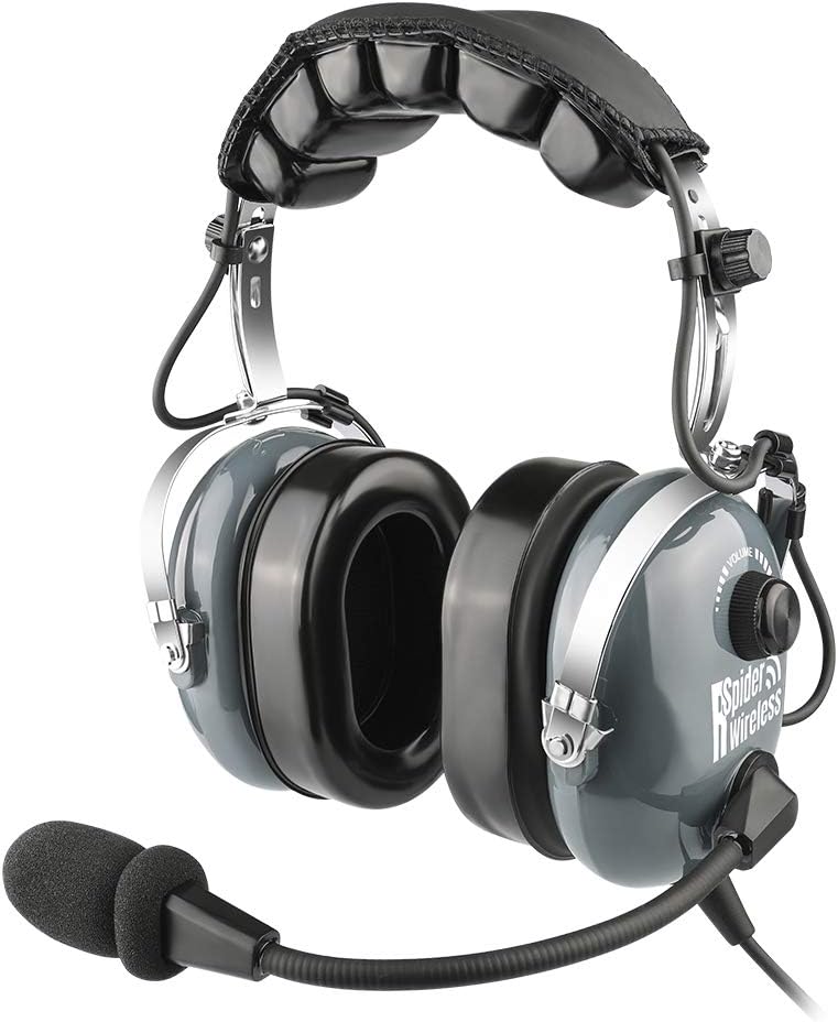 24db Noise Cancelling Aviation Headset with Carrying Case V7960