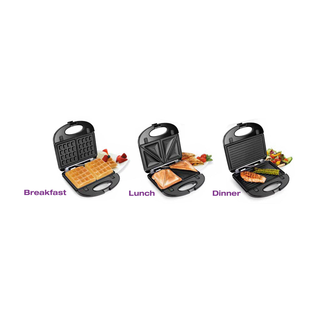 3 in 1 Grill, Sandwich & Waffle Maker Z205