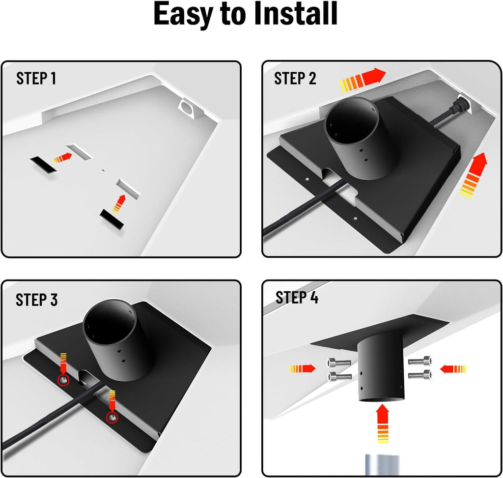 Black Starlink Gen 3 Roof Mount Adapter Y270