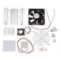 Thermoelectric Peltier Refrigeration Cooling System Kit Semiconductor Cooler Conduction Module with Radiator and Cooling Fan K38828