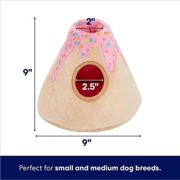 Birthday Volcano Dinosaurs Hide Seek Puzzle Plush Squeaky Dog Toy I18636