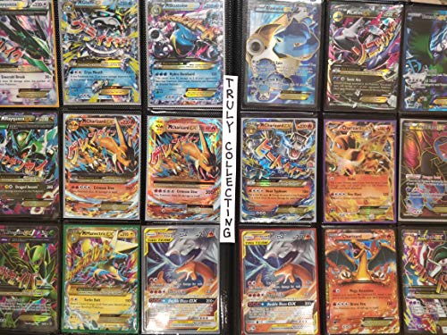100+ Rainbow Rare Cards Binder Collection with 5 foils T25477