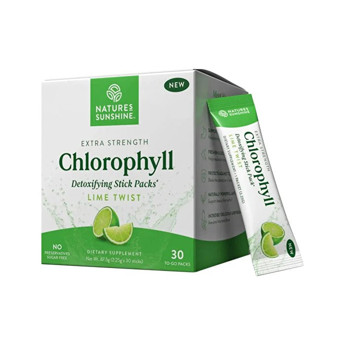 Extra Strength Chlorophyll Lime Twist Sachets 2.25g x 30 Pack A745