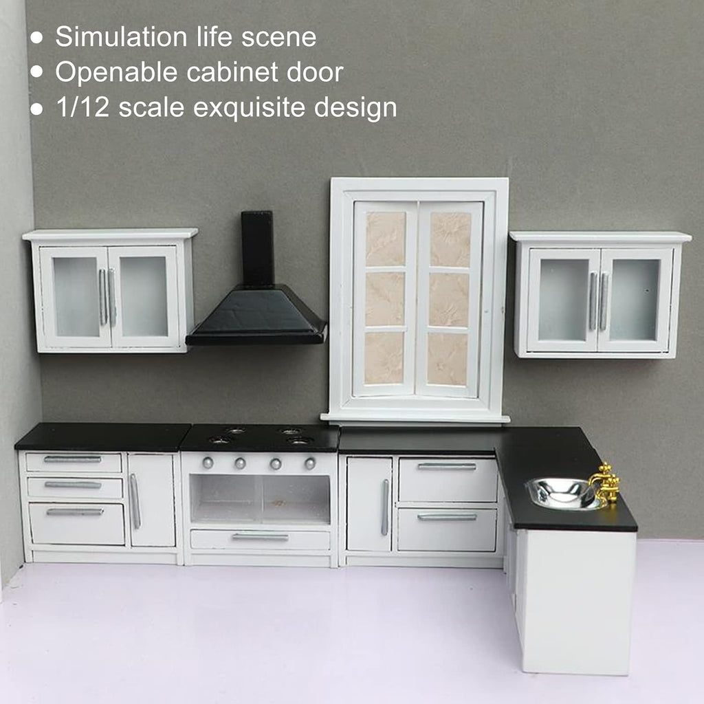 1:12 Mini Dollhouse Kitchen Cabinet Set T8537