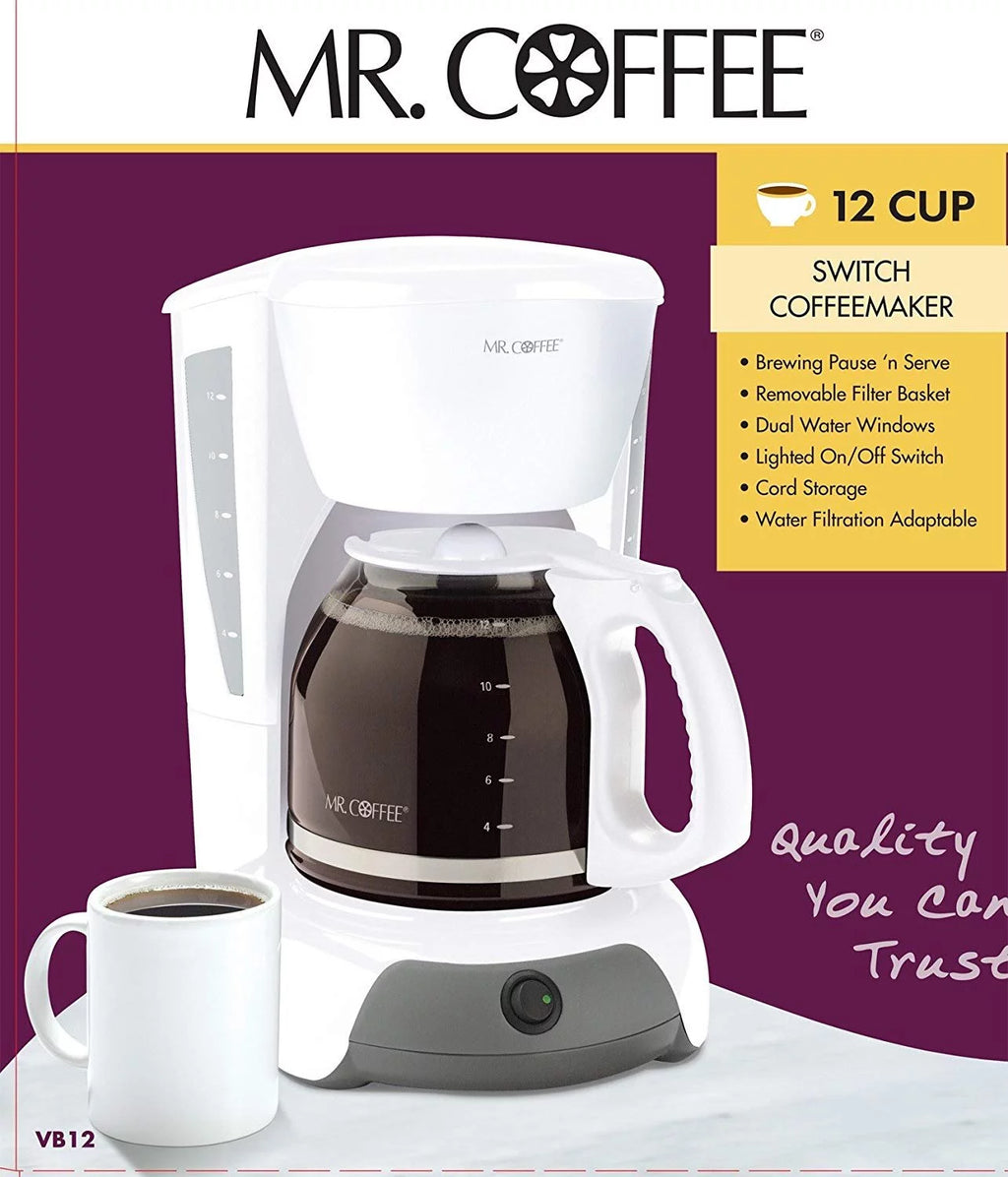 White 12-Cup Switch Coffeemaker U779941