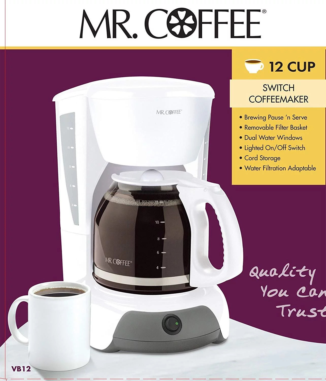 White 12-Cup Switch Coffeemaker U779941