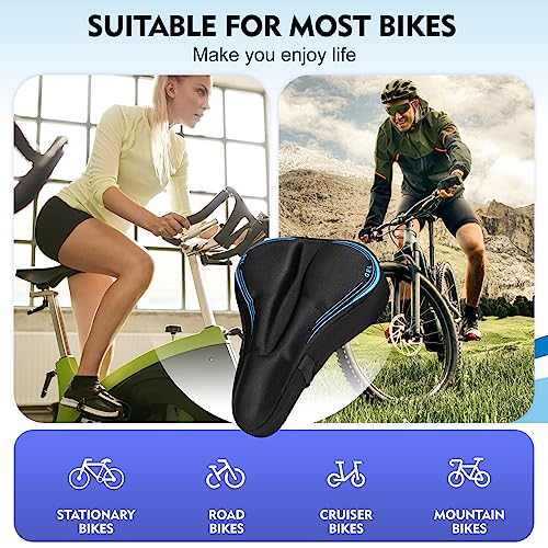 Gel Memory Foam Bike Seat Cushion Cover H8960