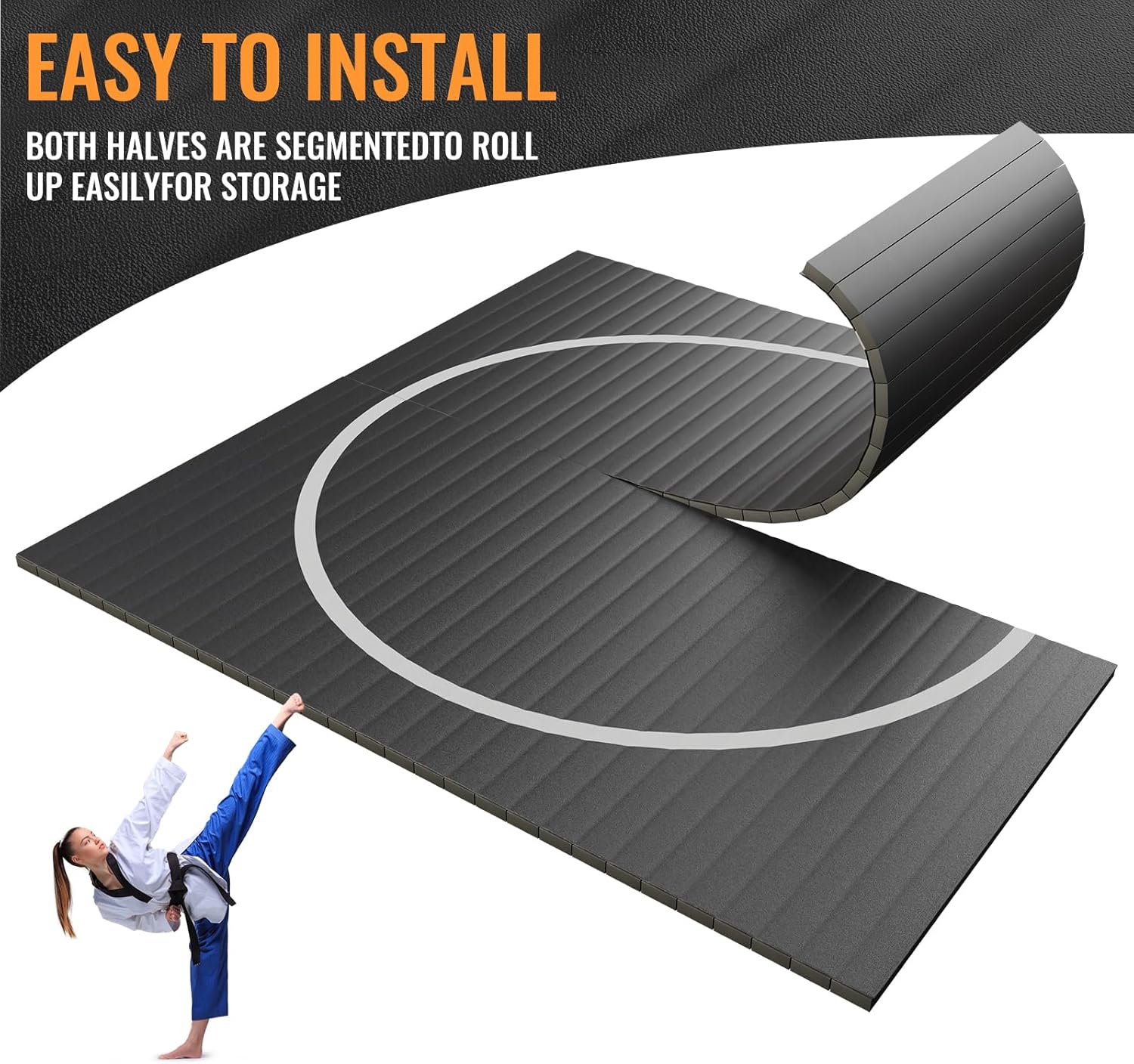 10' x 10' Flexi Roll Wrestling Mat J623