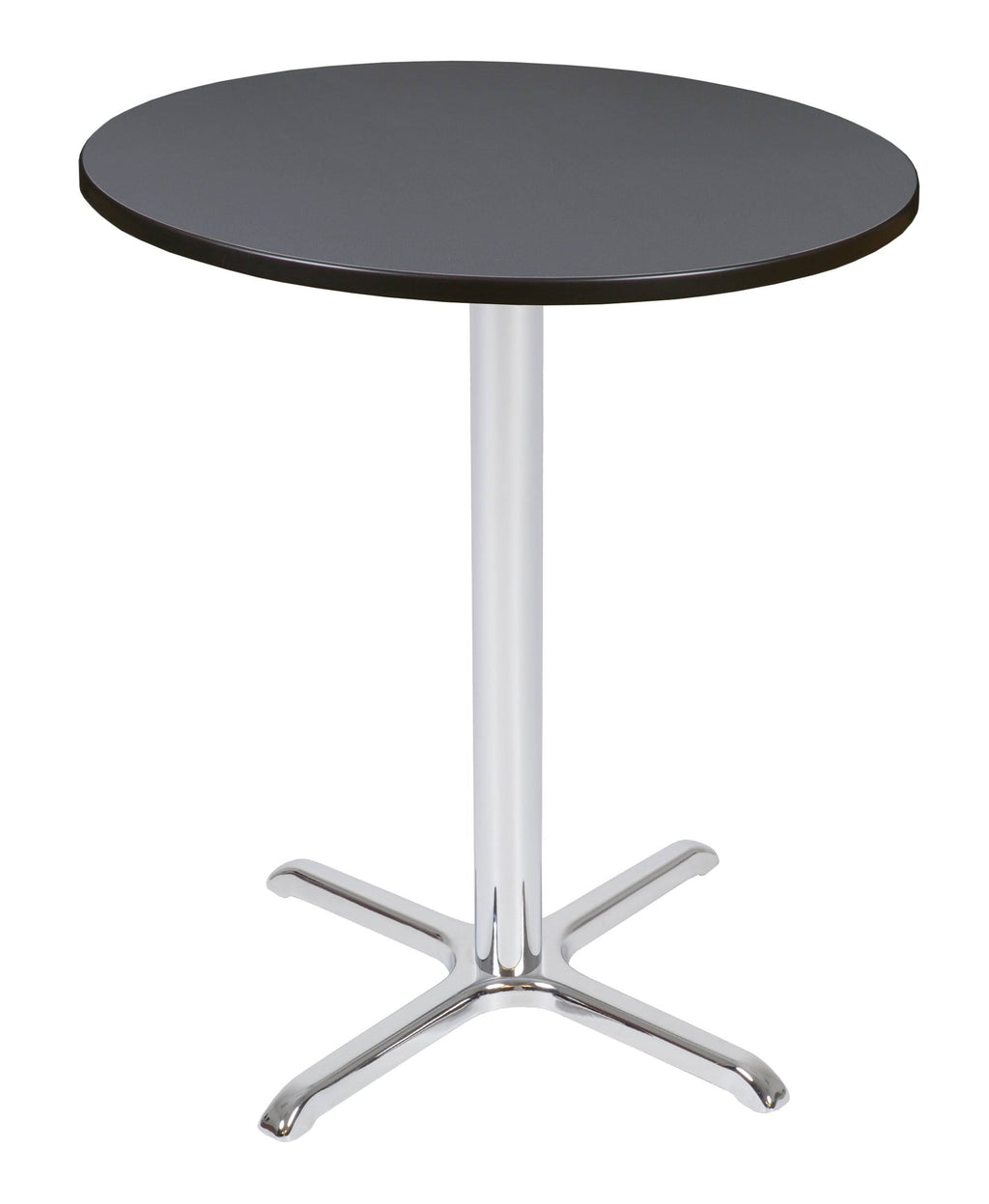 Grey Chrome Round X-Base Table N50644