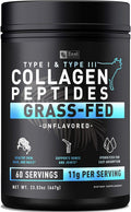Collagen Peptides Powder (11g | 60 Servings) Grass Fed Bovine Collagen Powder Hydrolyzed Q3720