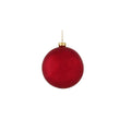 Red 6ct Glass Christmas Ball Ornaments Q1931