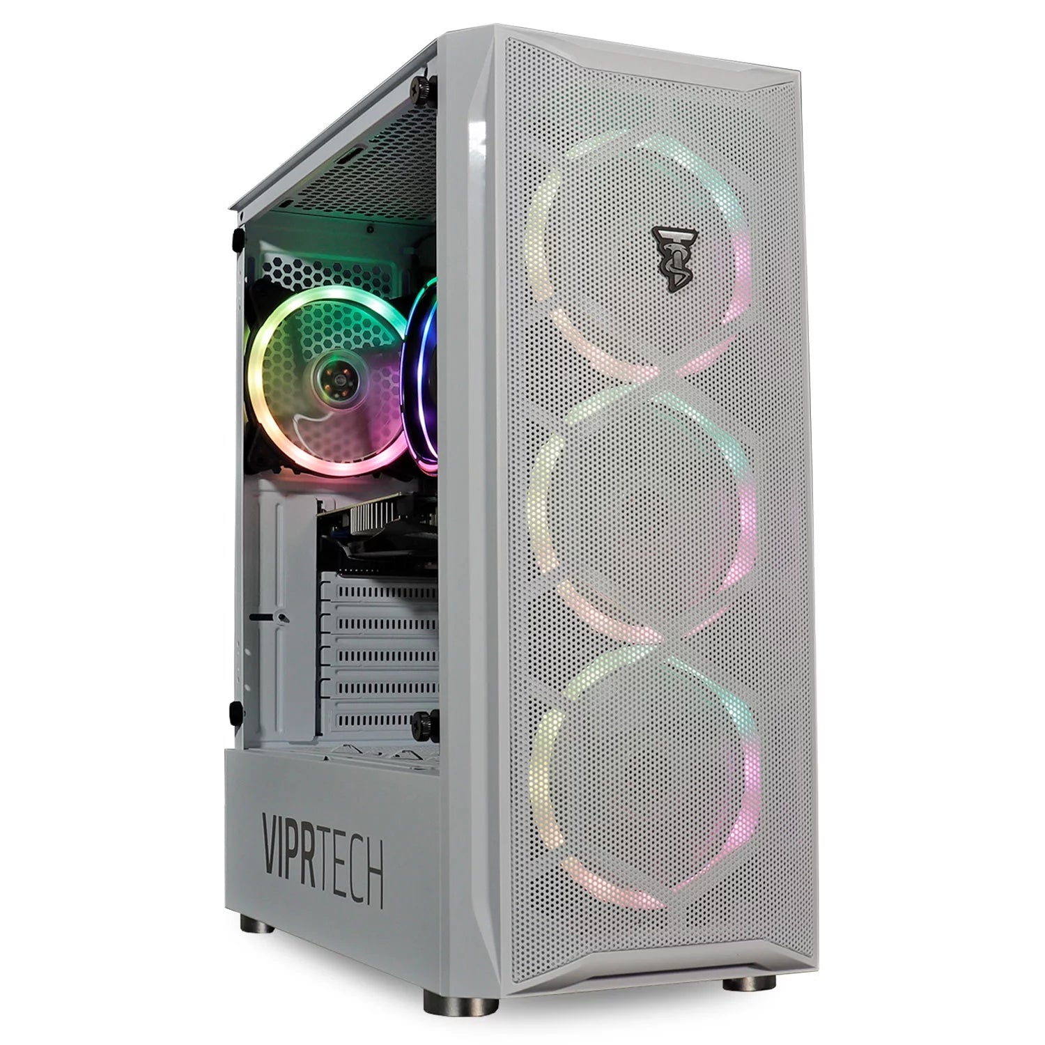 White Intel Core i5 3.40GHz GeForce GTX 650 8GB RAM 1TB HDD WiFi RGB Lighting Windows 10 Pro Gaming PC Desktop Computer B1549