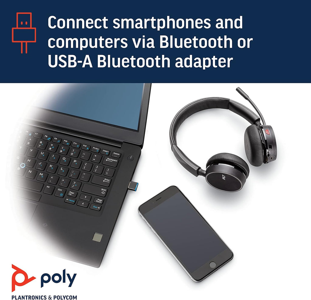 Bluetooth Single-Ear Monaural Headset with Charge Stand D6867