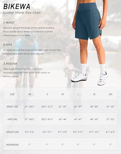 4D Padded Cycling Shorts with Zipper Pockets High Waist M241