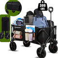 Black Collapsible Utility Wagon with 300 lbs Capacity G359