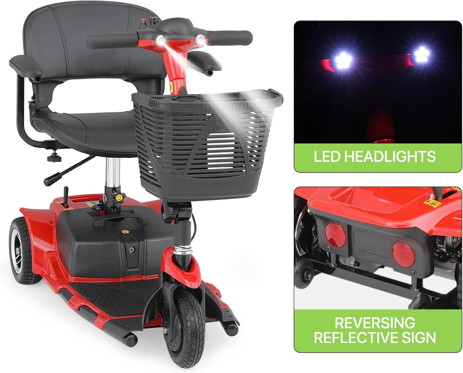 3-Wheel Folding Mobility Scooter T202