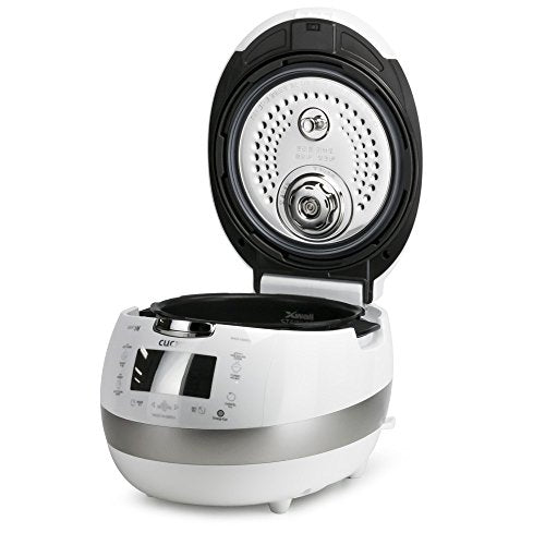 10-Cup Induction Heating Pressure Rice Cooker White Stainless Steel Q989923