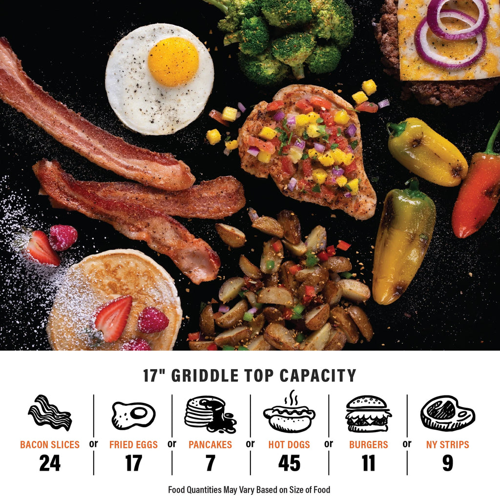 17" Propane Griddle with Hard Cover G364
