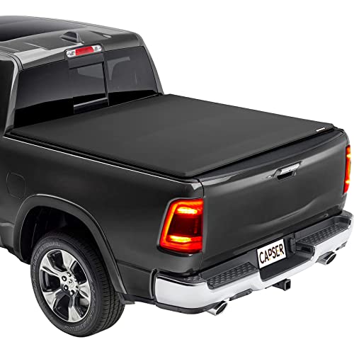 Tri-fold Truck Bed Tonneau Cover Fits 2009-2024 Dodge Ram 1500 Fleetside 5.7ft Bed A2485
