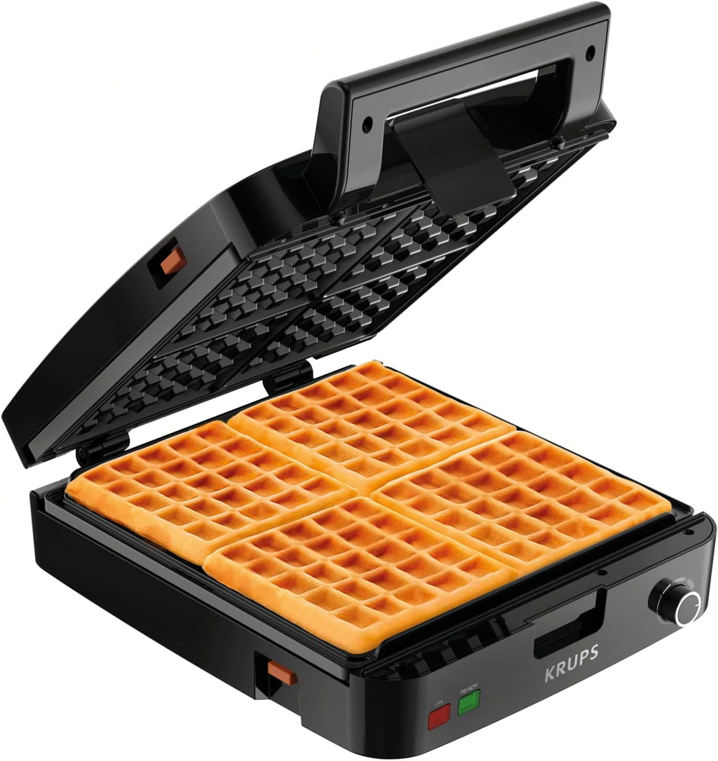 Stainless Steel 4 Slice Belgian Waffle Maker J710129