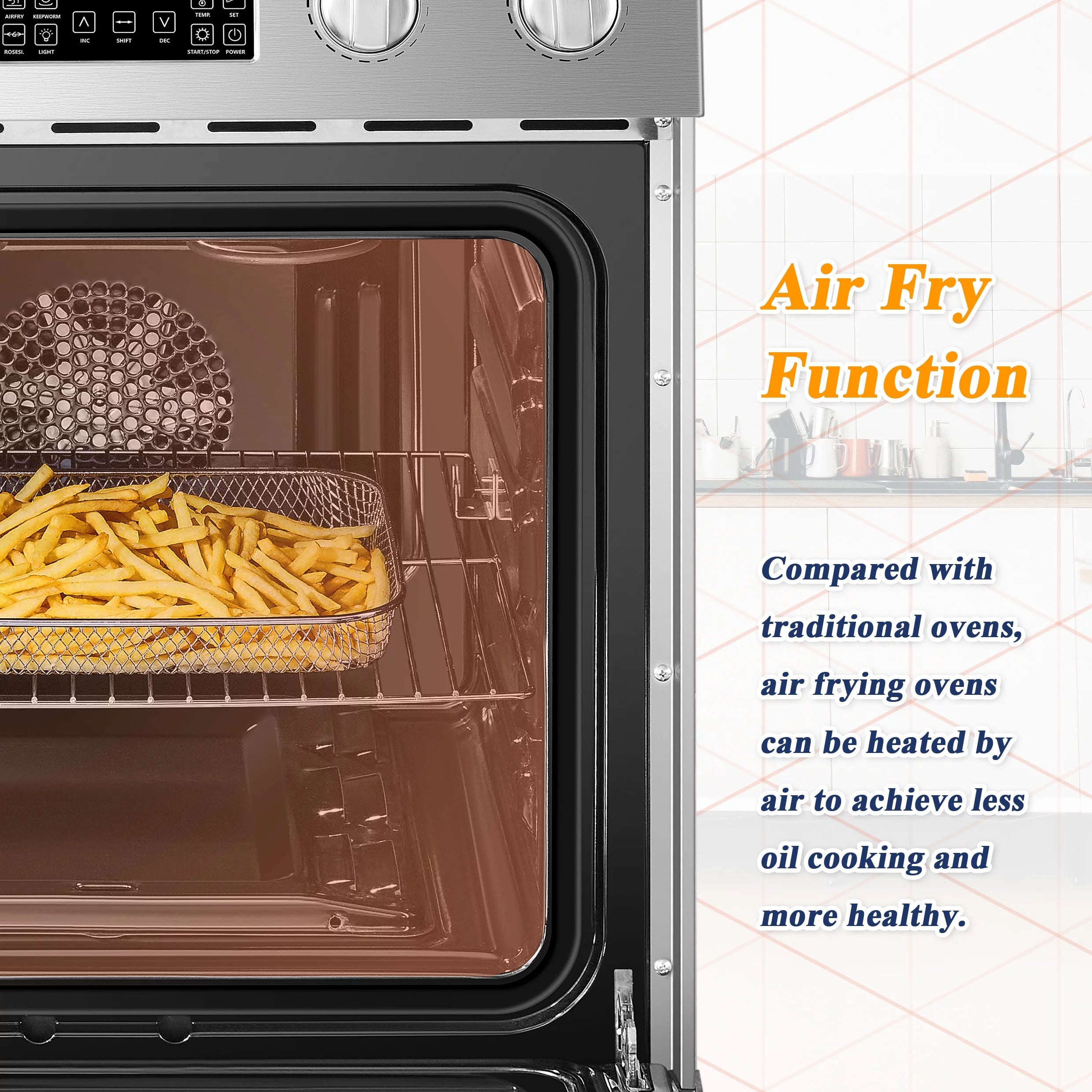 24 inch 2.9 Cu.ft Freestanding Electric Range with Convection Oven F4227