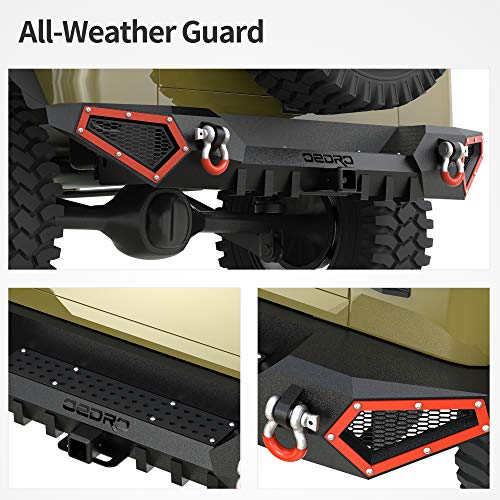 Front Bumper with Winch Plate Mounting & LED Lights & D-Rings O20987