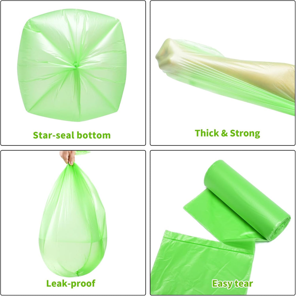 Biodegradable Tall 13 Gallon 60 Counts Thickened 1.4 Mil Unscented Garbage Bags K693962
