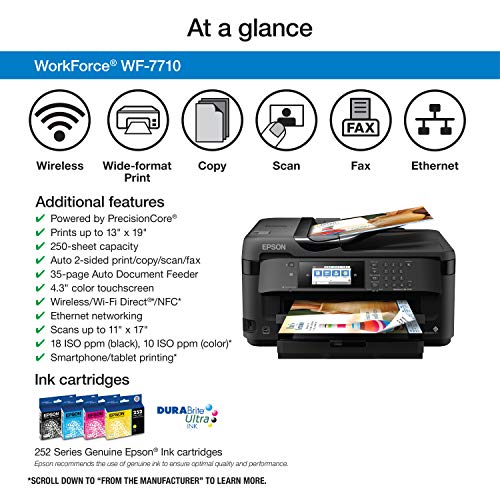 Wide-format Color Inkjet Printer with Copy, Scan, Fax X7977