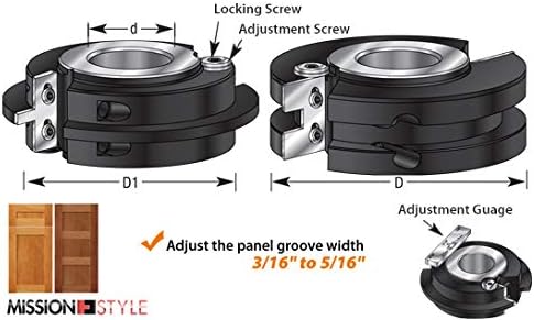Adj. Shaper Tongue/Groove Set N868